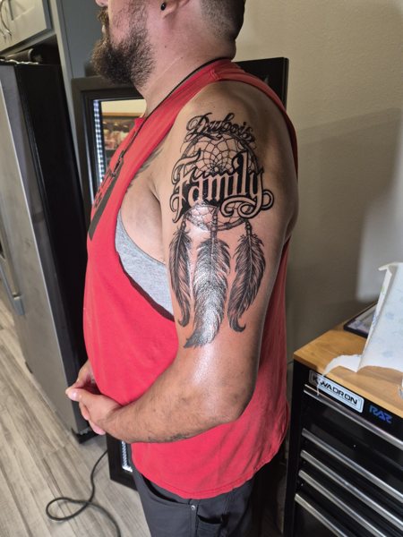 Family tribute tattoo